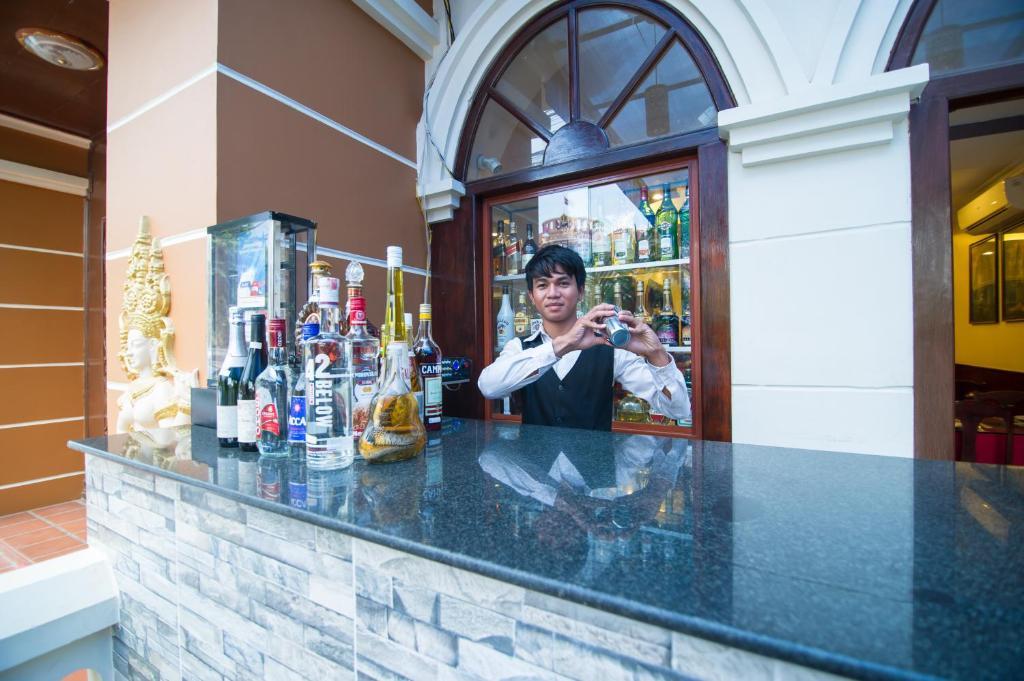 Reaksmey Chanreas Hotel Siem Reap Bagian luar foto